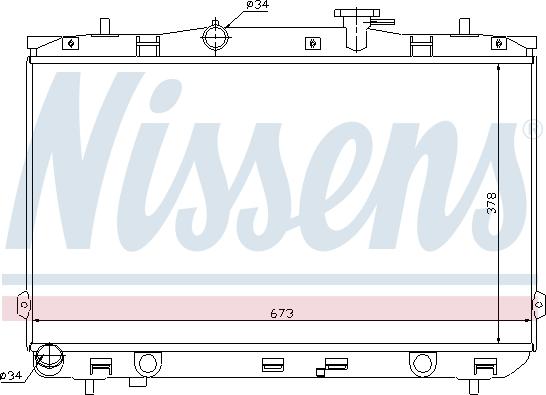 Nissens 67024 - Радіатор, охолодження двигуна autozip.com.ua