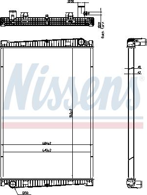 Nissens 67193 - Радіатор, охолодження двигуна autozip.com.ua