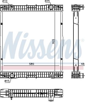 Nissens 67184 - Радіатор, охолодження двигуна autozip.com.ua