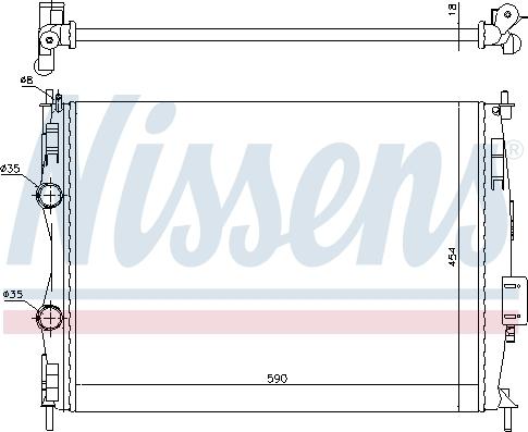 Nissens 692778 - Радіатор, охолодження двигуна autozip.com.ua