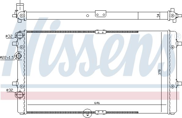 Nissens 690811 - Радіатор, охолодження двигуна autozip.com.ua