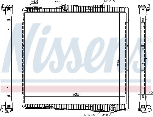 Nissens 67290 - Радіатор, охолодження двигуна autozip.com.ua