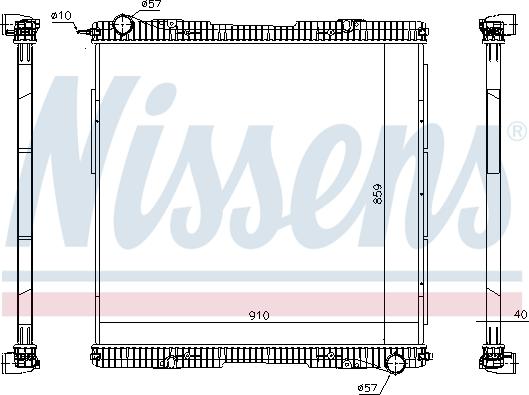 Nissens 672920 - Радіатор, охолодження двигуна autozip.com.ua