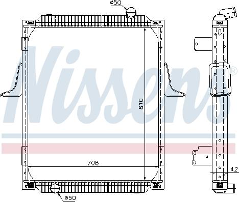 Nissens 67248 - Радіатор, охолодження двигуна autozip.com.ua