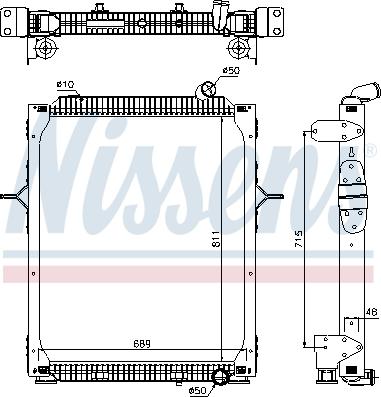 Nissens 67206 - Радіатор, охолодження двигуна autozip.com.ua