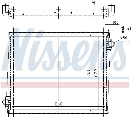 Nissens 67288 - Радіатор, охолодження двигуна autozip.com.ua