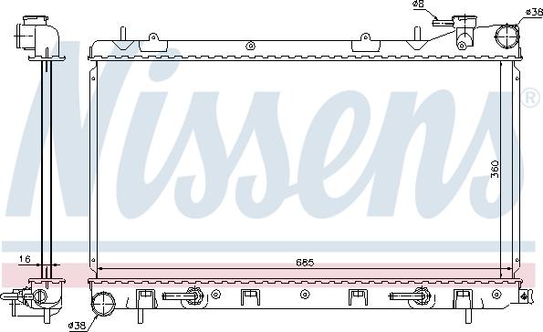 Nissens 67715 - Радіатор, охолодження двигуна autozip.com.ua