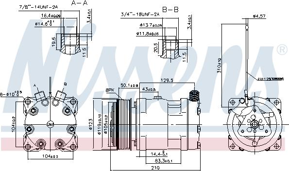 Nissens 899917 - Компресор, кондиціонер autozip.com.ua