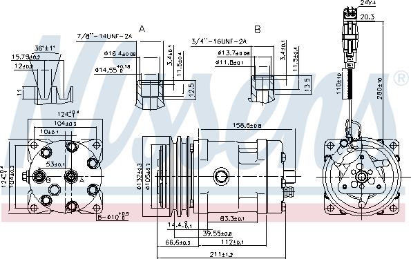 NISSENS 89472 - Компресор, кондиціонер autozip.com.ua