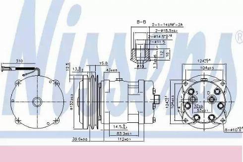 Nissens 89521 - Компресор, кондиціонер autozip.com.ua