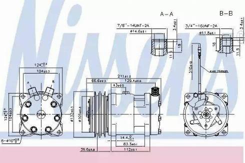 Nissens 89523 - Компресор, кондиціонер autozip.com.ua