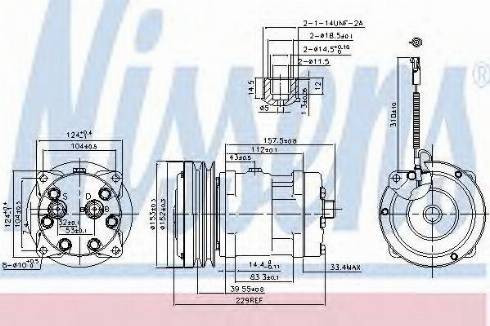 Nissens 89638 - Компресор, кондиціонер autozip.com.ua