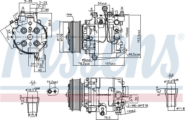 Nissens 890167 - Компресор, кондиціонер autozip.com.ua