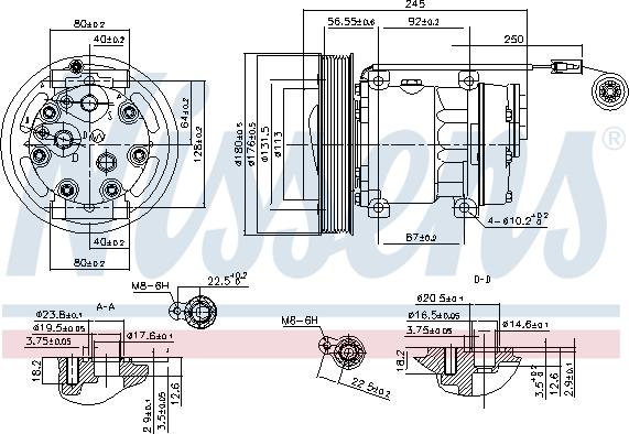 Nissens 890114 - Компресор, кондиціонер autozip.com.ua