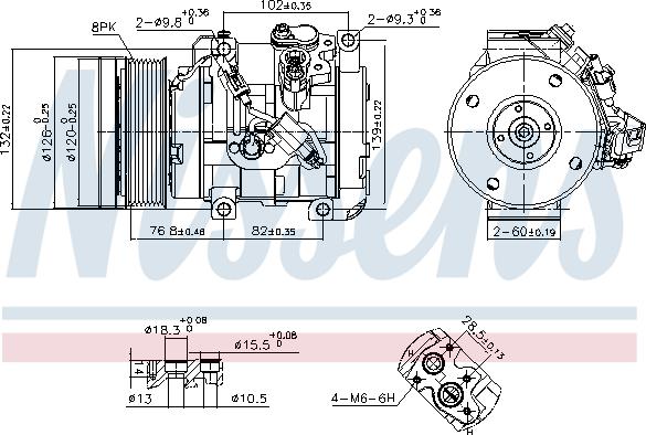 Nissens 890870 - Компресор, кондиціонер autozip.com.ua