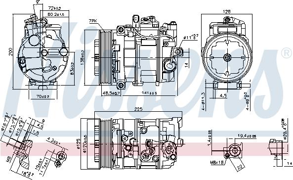 Nissens 890294 - Компресор, кондиціонер autozip.com.ua