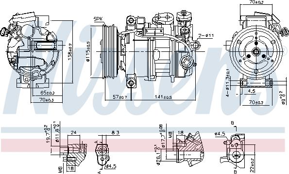 Nissens 890246 - Компресор, кондиціонер autozip.com.ua