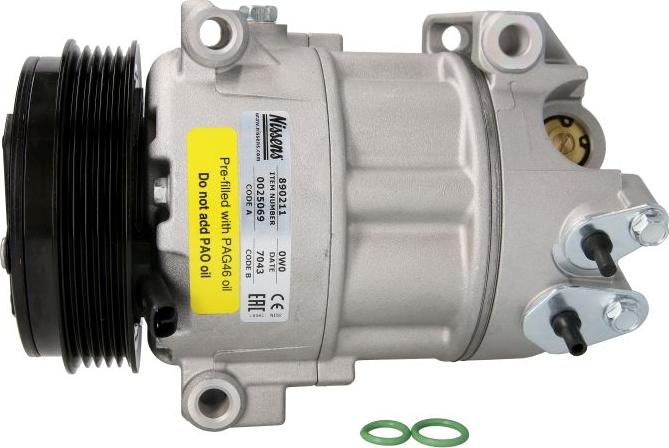 NISSENS 890211 - Компресор, кондиціонер autozip.com.ua