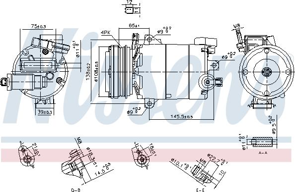 NISSENS 890794 - Компресор, кондиціонер autozip.com.ua