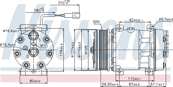 Nissens 89079 - Компресор, кондиціонер autozip.com.ua