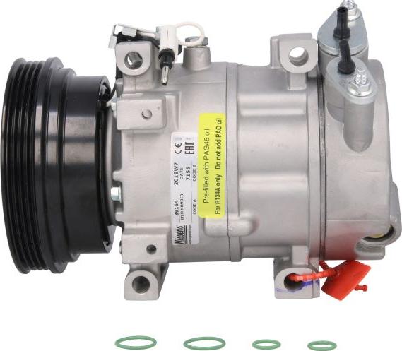 NISSENS 89164 - Компресор, кондиціонер autozip.com.ua