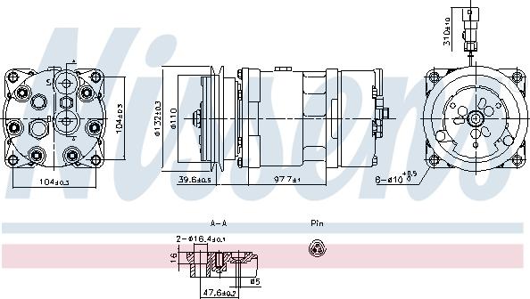 Nissens 891098 - Компресор, кондиціонер autozip.com.ua