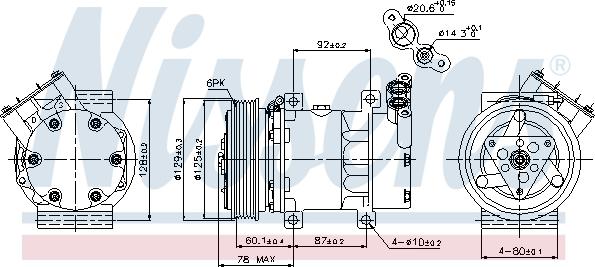 Nissens 89109 - Компресор, кондиціонер autozip.com.ua