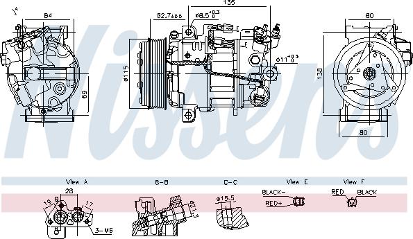 Nissens 891042 - Компресор, кондиціонер autozip.com.ua