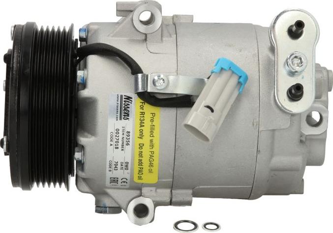NISSENS 89356 - Компресор, кондиціонер autozip.com.ua