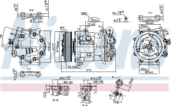 NISSENS 89362 - Компресор, кондиціонер autozip.com.ua