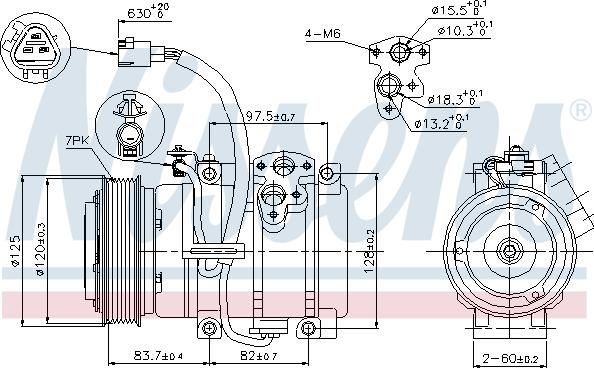 Nissens 89376 - Компресор, кондиціонер autozip.com.ua