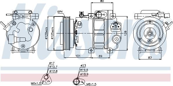 Nissens 89298 - Компресор, кондиціонер autozip.com.ua