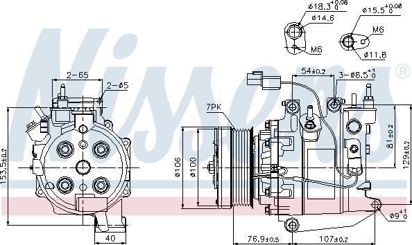 Nissens 89246 - Компресор, кондиціонер autozip.com.ua