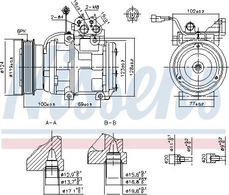 Nissens  89265 - Компресор, кондиціонер autozip.com.ua