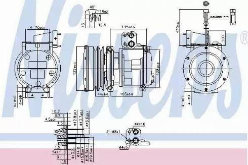 Nissens 89747 - Компресор, кондиціонер autozip.com.ua