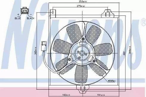 Nissens 85534 - Вентилятор, охолодження двигуна autozip.com.ua