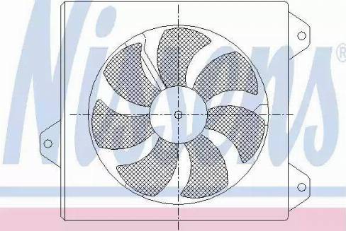 Nissens 85099 - Вентилятор, охолодження двигуна autozip.com.ua