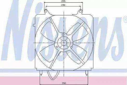 Nissens 85098 - Вентилятор, охолодження двигуна autozip.com.ua