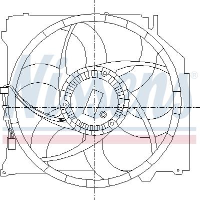 NISSENS 85066 - Вентилятор, охолодження двигуна autozip.com.ua