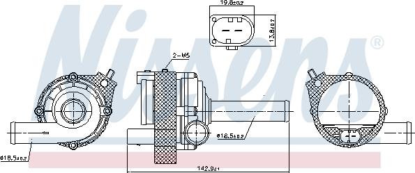 Nissens 831077 - Водяний насос autozip.com.ua