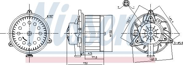 Nissens 87618 - Вентилятор салону autozip.com.ua