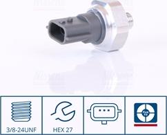 NISSENS 301038 - Пневматичний вимикач, кондиціонер autozip.com.ua