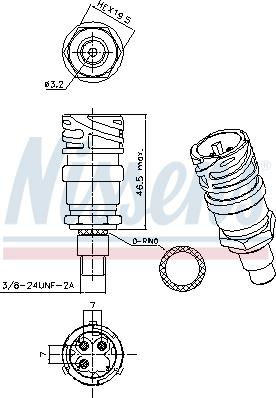 NISSENS 301028 - Пневматичний вимикач, кондиціонер autozip.com.ua