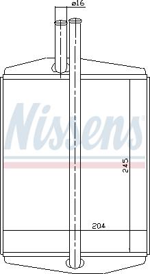 Nissens 71748 - Теплообмінник, опалення салону autozip.com.ua