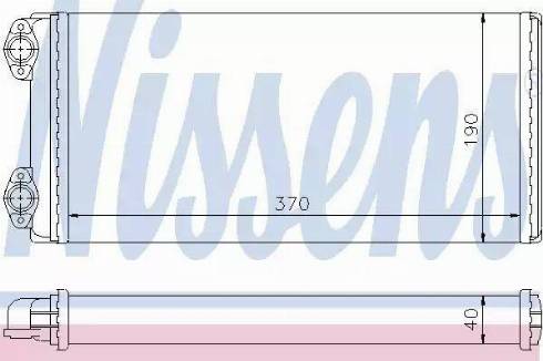 Nissens 73625 - Теплообмінник, опалення салону autozip.com.ua