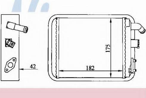Nissens 73392 - Теплообмінник, опалення салону autozip.com.ua