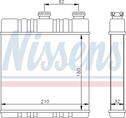 Nissens 72660 - Радіатори опалення autozip.com.ua