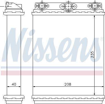 Nissens 72016 - Теплообмінник, опалення салону autozip.com.ua