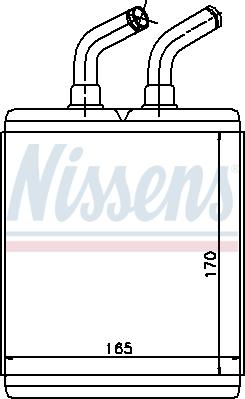 Nissens  77515 - Теплообмінник, опалення салону autozip.com.ua