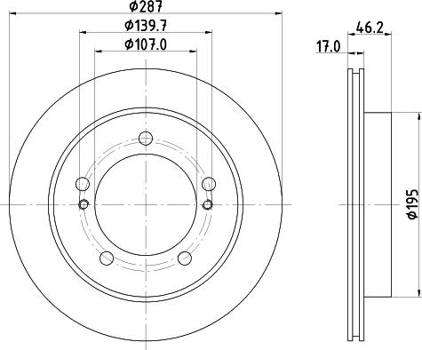 Nisshinbo ND9004 - Гальмівний диск autozip.com.ua